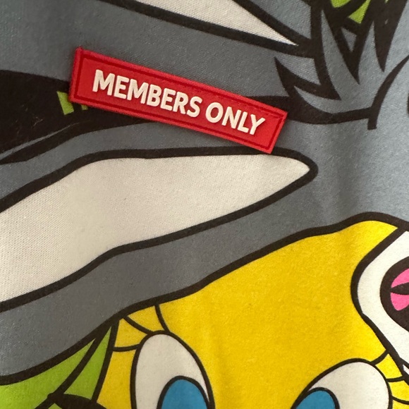 Women’s Looney Tunes Multi-Colored Activewear Pullover Fleece Hoodie, Size L. - Picture 3 of 14